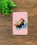 Funny Vintage Metal Sign Ramen Bowl Waves Japanese Tin Sign Poster For Home Room Garage Office Decor 8x12 Inch Durable Aluminum Wall Art With Dope Rustic Retro Charm Perfect Kitchen Bar Space Accent.