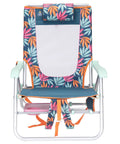 Ultra Premium Outdoor Lounge Chair With Smooth Slide Tray For Poolside Lay Back Vibes And Backyard Hangouts Modern Effortless Setup All Weather Patio Daybed, front view with tropical design and steel frame.