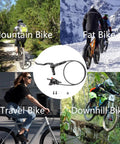 MT200 Hydraulic Bike Brakes With SM-RT56 160/180mm Rotors shown with different types of bikes