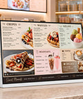 Check Out This Awesome Hd Digital Signage Retail Monitor With A Super Slim 2mm Bezel Display That Looks Killer In Any Store Setup And Comes In Multicolor For Flexible Use showing menu options.