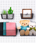 Pegboard Baskets Set Four Large Steel Wire Baskets For Garage And Workshop Organization Wall Mounts That Actually Make Space Shine