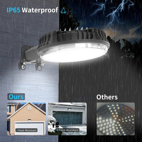 2 Pack 150W LED Barn Light Dusk To Dawn Outdoor Security Flood Light With Photocell Sensor 12,000 Lumens IP65 Waterproof 5000K Daylight Bright As Day Replacement For 900W MH HPS Barn Garage Yard