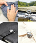 Stainless Steel Snap Button Kit 240 Pieces 60 Sets Heavy Duty Fasteners For Jeans Jackets Bags Leather DIY Craft With Setting Tool