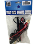 12V Ring Terminal Harness With Fused 2 Pin Quick Disconnect Plug For Bike And Snowmobile Heated Gear 2 Feet Long 16 Gauge Copper Wire 10 Amp Fuse 2 Pack in packaging