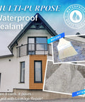Clear Waterproof Sealant For Indoor And Outdoor Use Transparent Leak Repair Coating That Fixes Cracks On Walls And Roofs