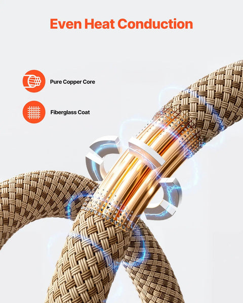 Magnetic Induction Heater Coil Kit with pure copper core and fiberglass coat for rusted bolts and nuts heat conduction