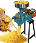 Beast 3000W Electric Dry Grain Mill Grinder, 110V Workhorse With 150mm Disc grinding corn into meal