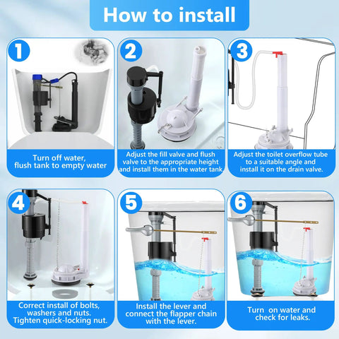 How to install the Turn Around Your Leaky Tank Fast With This 3 Inch Adjustable Flush Valve Kit step-by-step guide.