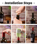 Top Shelf Setup Featuring 120 Natural Wine Bottle Corks Paired With 120 Heat Shrink Capsule Seals installation steps for DIY crafts.