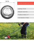 8 Inch Unbreakable Wired Trimmer Blade For Weed Eater And Weed Whacker Steel Wire Cutter Head with specifications and lawn use