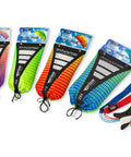 Colorful Synapse 140 kites in various cilantro shades, designed as Dual Line Parafoil Kite For Easy Kiting, perfect travel kit.