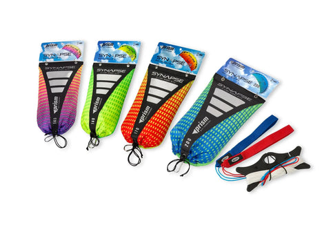 Colorful Synapse 140 kites in various cilantro shades, designed as Dual Line Parafoil Kite For Easy Kiting, perfect travel kit.