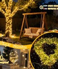 164 Feet Of 500 LED Fairy Lights With Bendable Silver Copper Wire Firefly String Lights 12 Modes With Timer Remote Warm White Decor