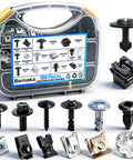 Shop Grade Auto Repair Fastener Assortment With 130 Pieces U Nut Clips Body Bolts Screws And Push Retainers For Bumper Fender Trim Panels No Drama Garage Essential with assorted fasteners.