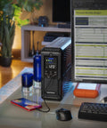 Intelligent LCD UPS Battery Backup And Surge Protector With 1500VA 900W Power 12 Outlets And 2 USB Ports AV