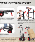 Step-by-step assembly of Folding Flatbed Hand Truck With Telescoping Handle Two Wheel Portable Dolly Cart