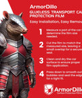 ArmorDillo Adhesive Free Car Protection Film For Temporary Transport Wrap No Glue No Residue guide with armored creature
