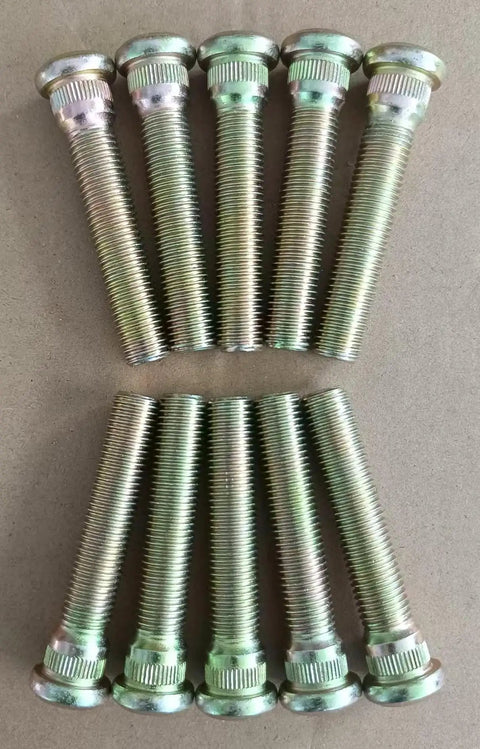 Extended M12x1.5 Wheel Stud Kit With 2.6 Inch Under Head Length 66mm Knurl 14.2mm 10 Pack Direct Fit OE Replacement For Popular Toyota Models