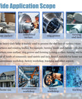 Image showcasing applications of Badass Heavy Duty Precision Metal Workshop Bench Lathe with various surfaces and usage types.