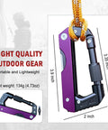 Six In One EDC Multitool Carabiner Knife With Replaceable Blade Integrated Saw Phillips And Slotted Screwdrivers Window Breaker And Survival Gear For Camping Hiking Fishing And Outdoor Adventures