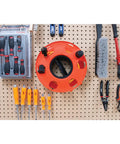 Heavy Duty 11 Inch Cord Reel With 150 Foot Capacity For Extension Cords, Rugged Orange Reel With Impact Resistant Housing