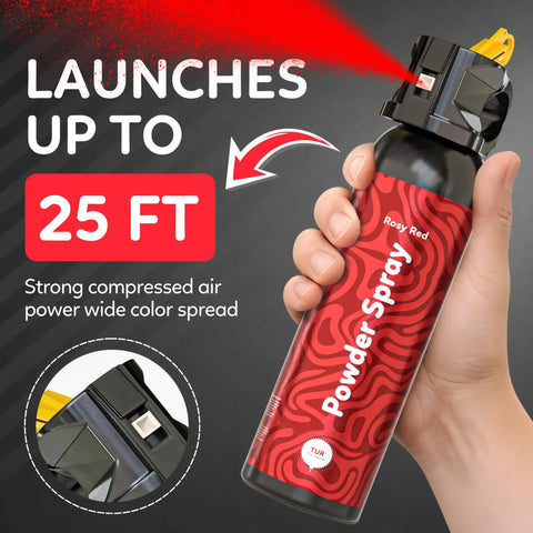Hella Vibrant Red Smoke Powder Spray For Backyard Shindigs And Epic Weekend Vibes Featuring Completely Biodegradable Non Toxic Powder In A Cool Fire Extinguisher Style Launcher For Hassle Free Setup And Sweet Cleanup