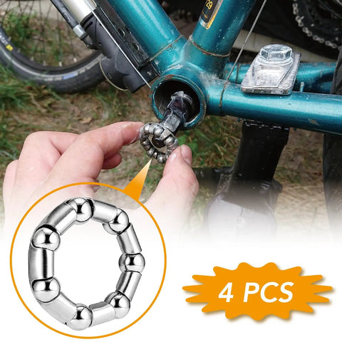 Installing Four Piece Crank Bearing Set With Five Sixteenth Inch Ball Size And Seven Balls For BMX Bikes Beach Cruisers