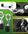 Two Pack Stainless Steel Lawn Roller Drain Plugs For Easy Filling And Draining Fits One And A Quarter Inch Openings