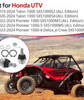 Heavy Duty Ball Joints For Talon 1000 And Pioneer 1000 UTVs 2019 2024 Compatible SXS1000 M3 M5 M6 All Editions Bolt On Front And Rear Replacement Kit Set, silver joint parts and hardware