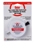 Flux With Brush Amber For Copper Plumbing Soldering Petrolatum Based Lead Free Solder Paste Flux Cleans And Fluxes Copper Piping