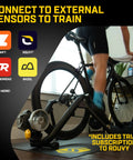 Fluid2 Indoor Bike Trainer For Road And Mountain Bikes With Realistic Road Feel And Progressive Fluid Resistance setup