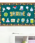 Science Cutouts Pack 45 Pieces With 15 Designs For Party, Classroom, And Home Office Decor Big 6 Inch Lab Themed Shapes on Bulletin Board