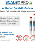 18 Inch Quick Change Water Filter Cartridge Packed With Premium Catalytic Carbon To Kick Hard Water Scale To The Curb While Filtering Chlorine Fast For Commercial Coffee Brewers And Ice Machines That Require A Smooth Daily Grind