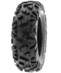 Aggressive tread of Set Of Four 25x8-12 Front And 25x10-12 Rear ATV UTV Tubeless 6PR Tires Power I A033 Bundle for trails