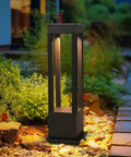 Deck Out Your Curb Appeal With These Sick Outdoor Pathway Lights Featuring High Brightness Led Chips And Weatherproof Design Classic Square Carriage Lanterns Perfect For Driveways And Backyard Walks, tall black aluminum lantern illuminating garden path.