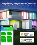 Multicolor WiFi A21 Smart Bulb 850 Lumens Dimmable RGBW 2200K to 7000K Full Color LED 4 Pack Works With Apple HomeKit