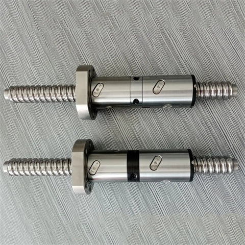 Pro Grade Ball Screw Assembly For CNC Machines With 1605 Roller Ballscrew And Double Nut 800mm Length Anti Backlash Nut Hardened Steel