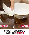 2 In 1 Brush On Super Glue With Nozzle, Mess Free, bonding ceramic bowl, before and after repair, quick set application