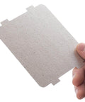 Five Pack Waveguide Covers For Microwave Ovens Replacement Parts Thick Heat Insulation Mica Sheet held by hand