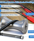 Heavy Duty Cable Puller Sheave for Smooth Wire and Cable Feeding, industrial steel pulley with 3 solid wheels, on site