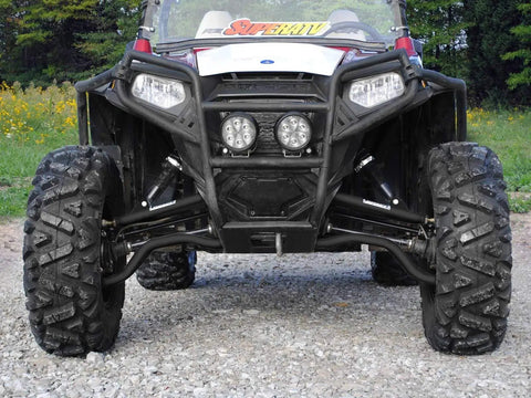 1.5 Inch Black Forward Offset Front A Arms For Polaris RZR S 800 2009 2014 Fit Up To 32 Inch Tires And 3 Inch Lift, front view