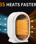 Portable Ceramic Space Heater 1200W Indoor Electric Space Heater With Overheat And Tip Over Protection Compact White Heater