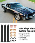16 Pcs Auto Metal Direct Door Hinge Pin And Bushing Repair Kit Stainless Steel A00031 For Chevrolet Camaro 1967 1968 1969
