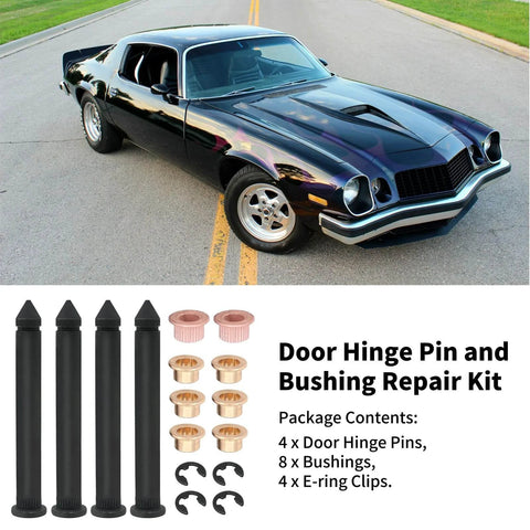 16 Pcs Auto Metal Direct Door Hinge Pin And Bushing Repair Kit Stainless Steel A00031 For Chevrolet Camaro 1967 1968 1969