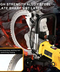 Kick Up Some Dust With This Badass 8000 W Concrete Circular Saw featuring high strength alloy steel plate for cutting efficiency.