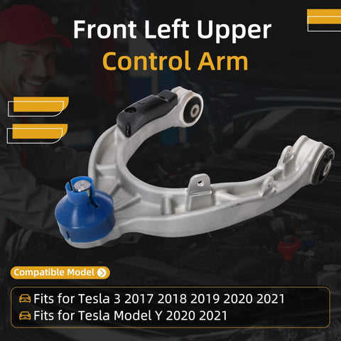 Front Left Upper Control Arm With Ball Joint For Tesla Model 3 2017 To 2021 And Model Y 2020 To 2021 Direct Replacement OE 104432100E
