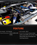 Engine bay featuring Aluminum Oil Pan Kit Replacement For GM Muscle Cars And Classic Trucks LS Gen III And Gen IV V8 Engines 4.8L 5.3L 5.7L