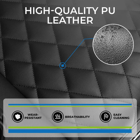 Close-up of PU leather material showing texture for Gaming Chair With Pocket Spring Lumbar Support For All Day Comfort.