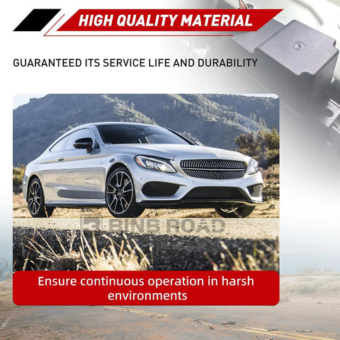 Heavy Duty Voltage Converter Module And Auxiliary Battery No Sweat Install For Mercedes Benz C300 GLE350 GLS450 S560 G550 C43 C63 OE Direct Replacement Kit on silver car