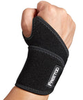 Hand wearing black Air Mesh Wrist Brace for Carpal Tunnel Pain Relief with Breathable Compression and All Day Comfort